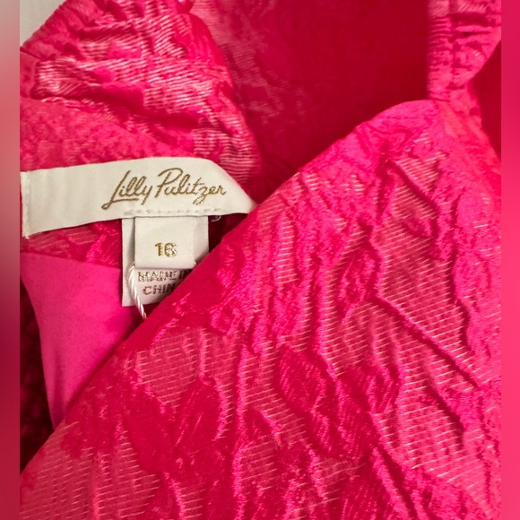 Lilly Pulitzer Short Sleeve Romper- NWT Size 16 - Picture 5 of 7